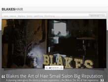Tablet Screenshot of blakestheartofhair.com